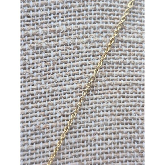 CUTE Gold Tone Pendant Necklace 18" Dainty Chain & 3 Charms Shells Sea Star - Picture 5 of 7